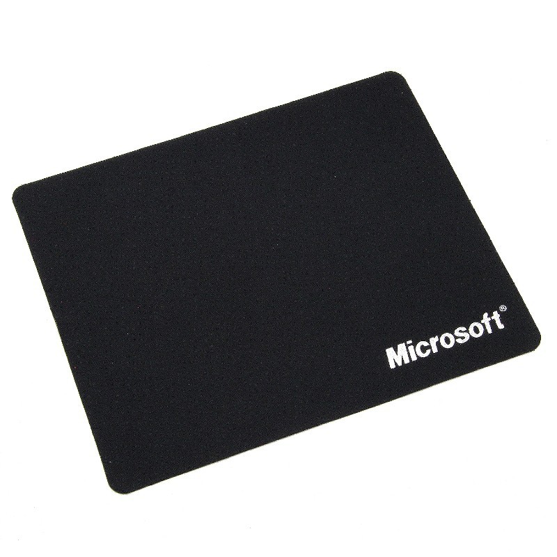 MOUSEPAD MOUSE PAD ALAS HITAM MICROSOFT 22 X 18 MURAH STANDARD OFFICE