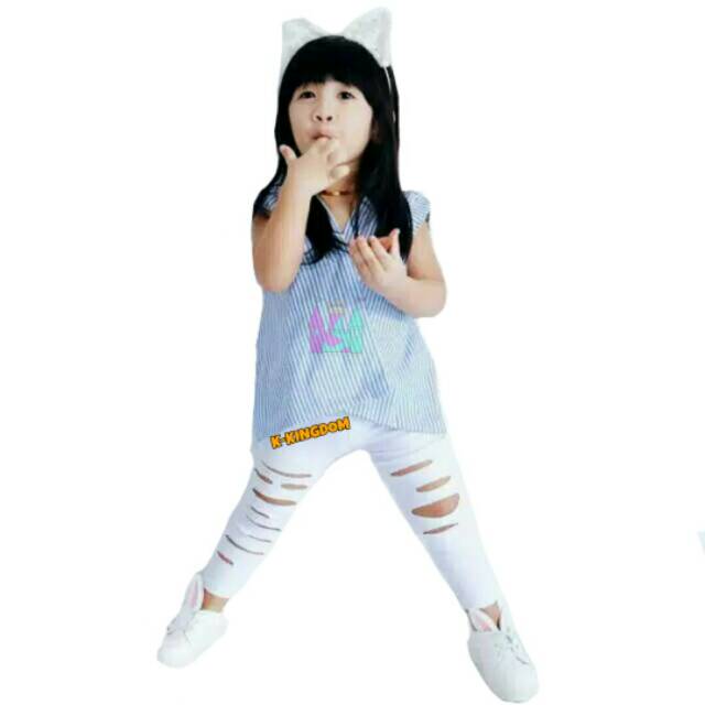 Atasan anak kimono baju kimono top anak kasual lewis emma blus anak perempuan salur blouse kimono