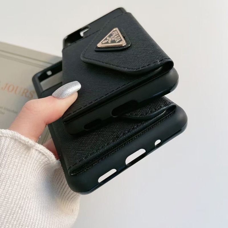 Samsung Galaxy S23 S22 S21 Plus S22 Ultra Note 20 S21+ S22+ S22plus S21plus S21Ultra S22Ultra Case Pra*Da Wallet Leather Card Hard Casing