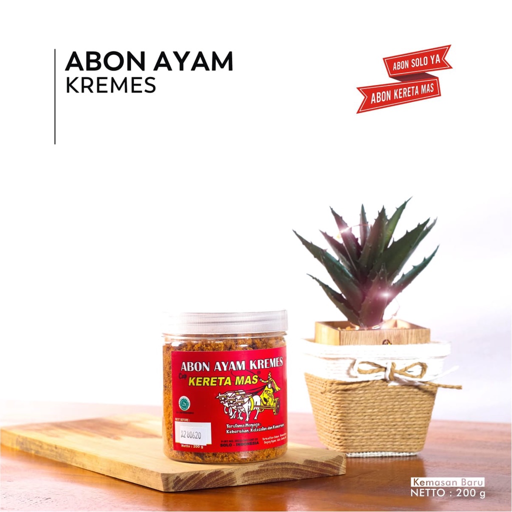 

Abon Sapi Kereta Mas Original 150gr Toples