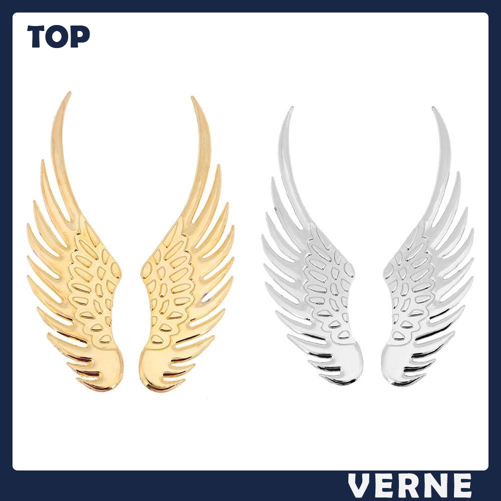 1 Pasang Stiker Motif Sayap 3d Bahan Metal Warna Polos 1 Pasang Stiker Motif Sayap 3d Bahan Metal Warna Polos