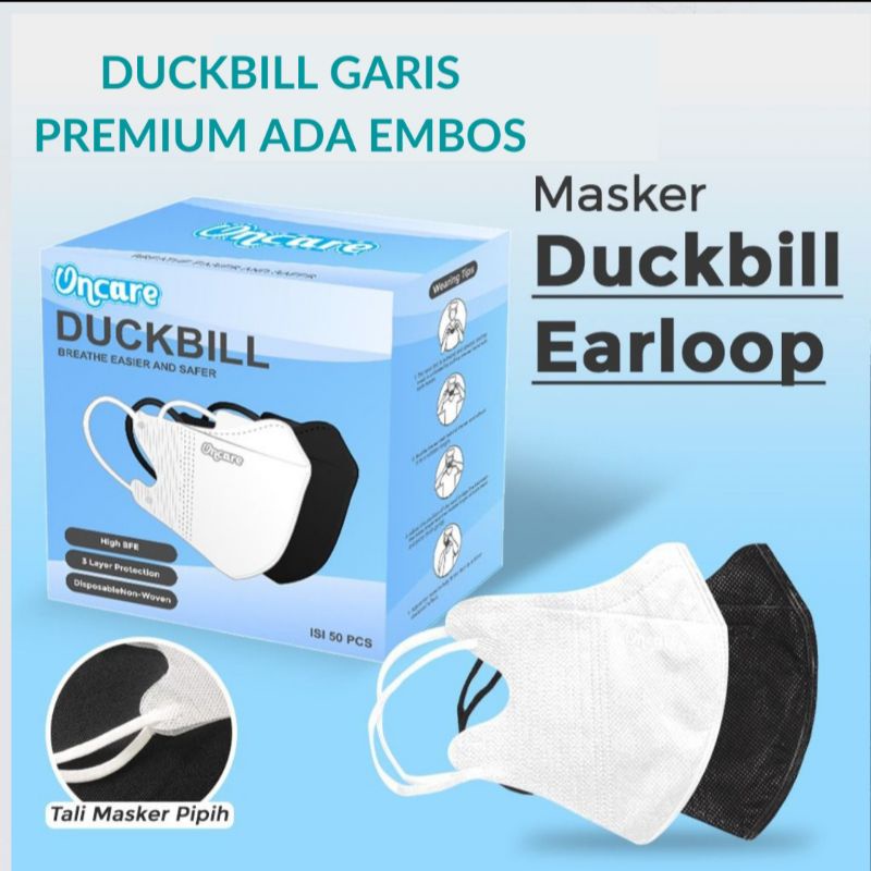 MASKER PREMIUM ON CARE  1 BOX ISI 50 PCS / MASKER / MASKER DUCKBILL