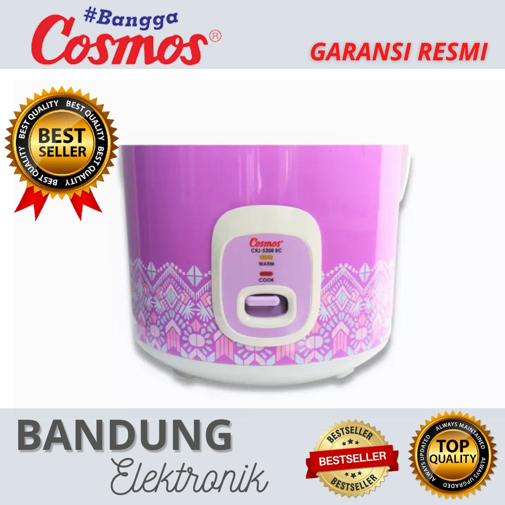 Cosmos CRJ-5208 BC Rice Cooker | Penanak Nasi 3in1 Anti Lengket
