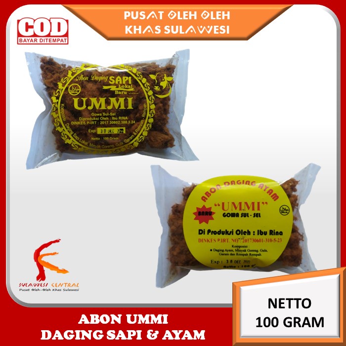 

Abon UMMI Daging Sapi dan Ayam Khas Sulawesi 100 gr