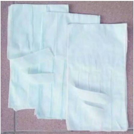 6 PC GURITA BAYI ikat putih polos new born MEDIUM