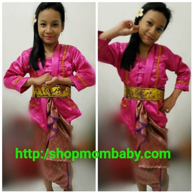 Baju kebaya bali karnaval pawai anak