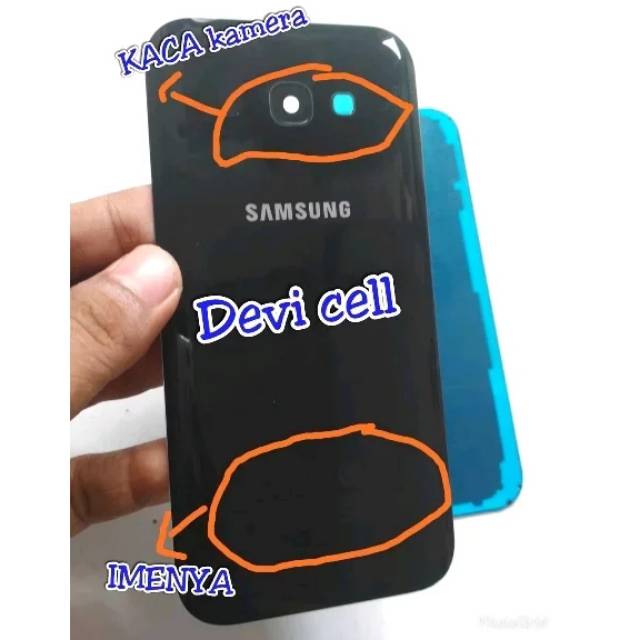 BACKDOOR CASING CASSING TUTUP BELAKANG SAMSUNG A520 A5 2017 ADA KACA KAMERA ORI