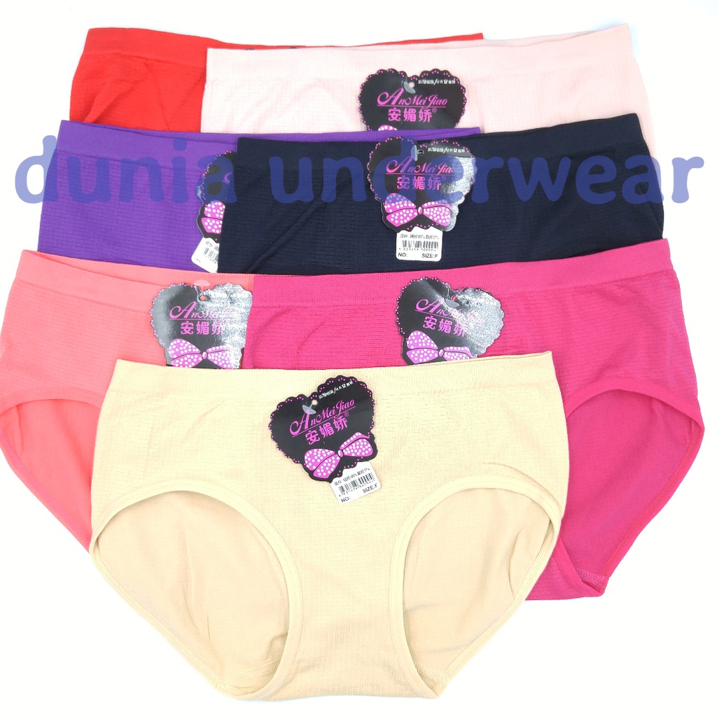 celana dalam / cd rajut wanita 3 LEMBAR anmeijiao 8100