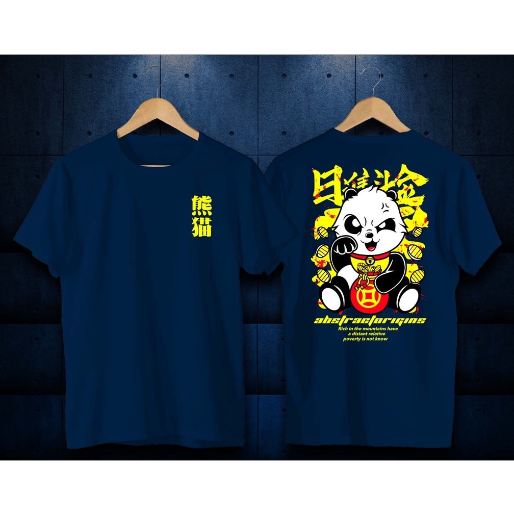 FC - KAOS OVERSIZE PANDA // PANDA //KAOS MOTIF//KAOS KEREN T-  SHIRT