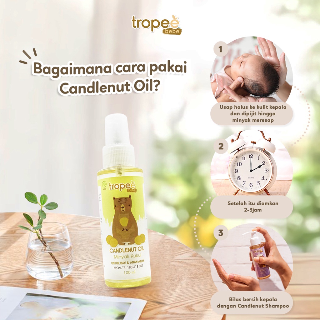 Tropee Bebe - Minyak Kemiri (Candlenut Oil) 100ml