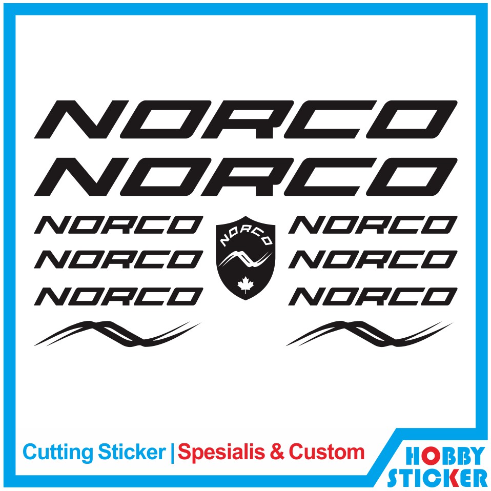 Decal Frame Norco Sticker MTB Stiker Sepeda Custom