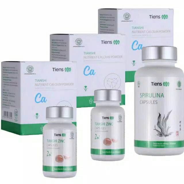 

Penggemuk Badan Alami Herbal Paket Susu Spirulina Zinc Tiens