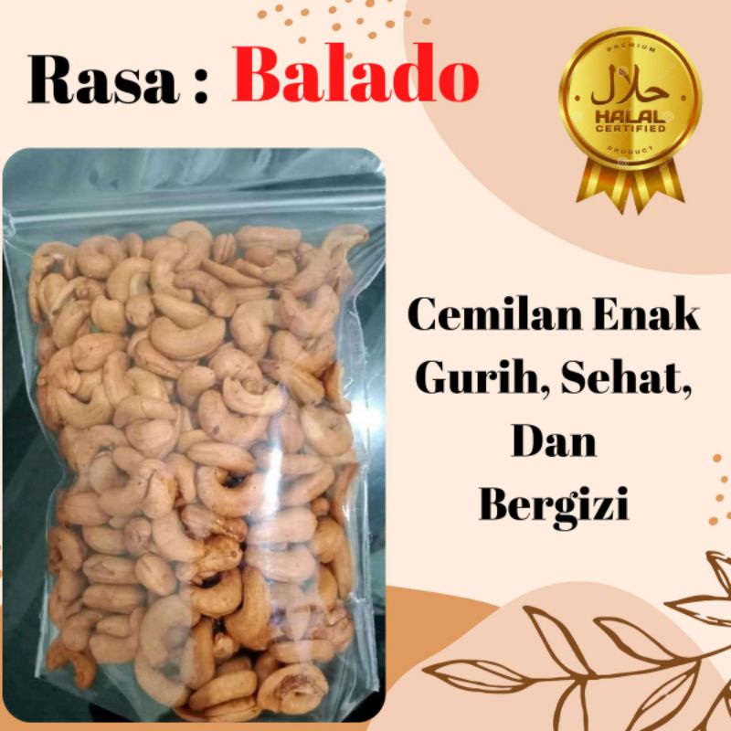 

Kacang Mete/Mede Goreng 1kg,Pedas,Manis,Gurih,Renyah Asli Sampang