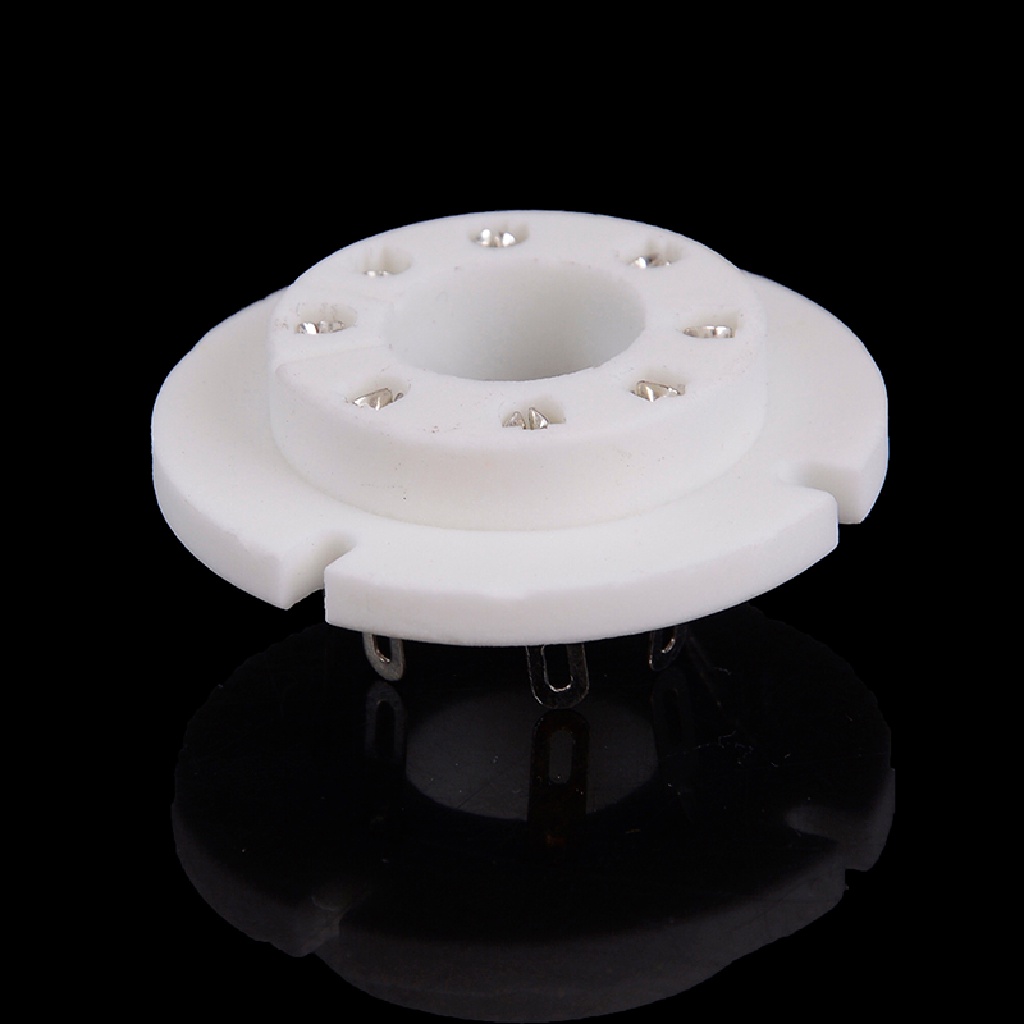 (Heavendenotation) B8S Socket Vacuum Tube Keramik Vintage 8pin Diy Untuk Fu50 / Gu-50 Fu-15 / 5u8c