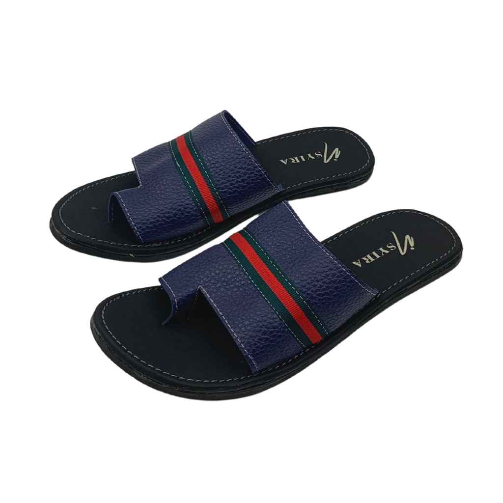 Insyira - Sandal Papirut Wanita Oktrina / Sandal Slop Wanita Non Slip Alas Hitam