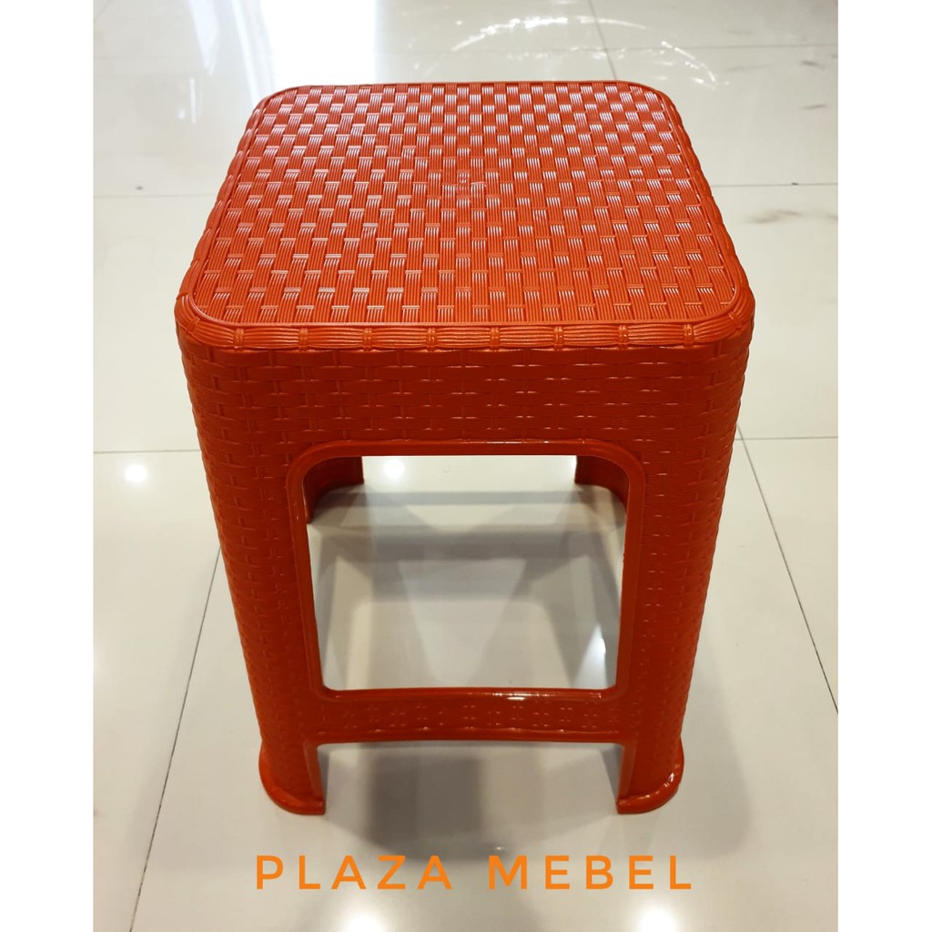 Kursi Plastik Motif Rotan Bangku Baso Murah Promo Shopee Indonesia