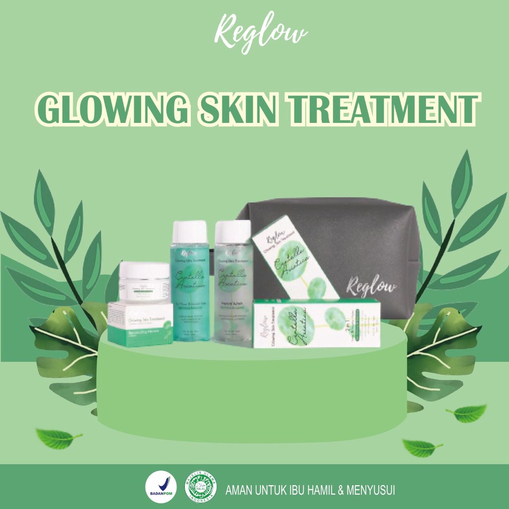 Reglow Series Paket Lengkap Original 100% BPOM-1 paket+pouch+vit.C