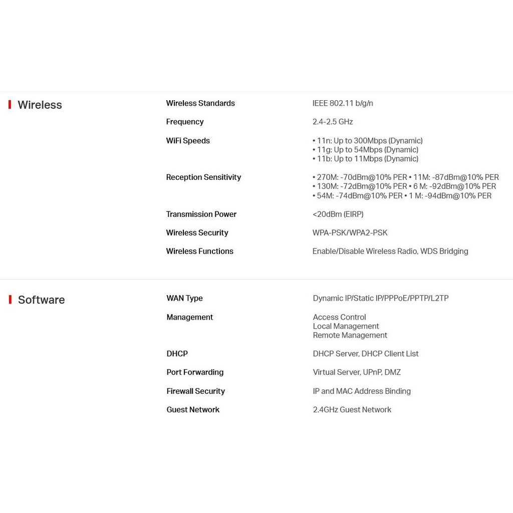 Mercusys MW306R  Wireless N Router 300Mbps