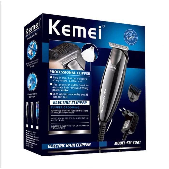 Alat Cukur Rambut Kemei Detailer KM-7021 Trimmer Elektric