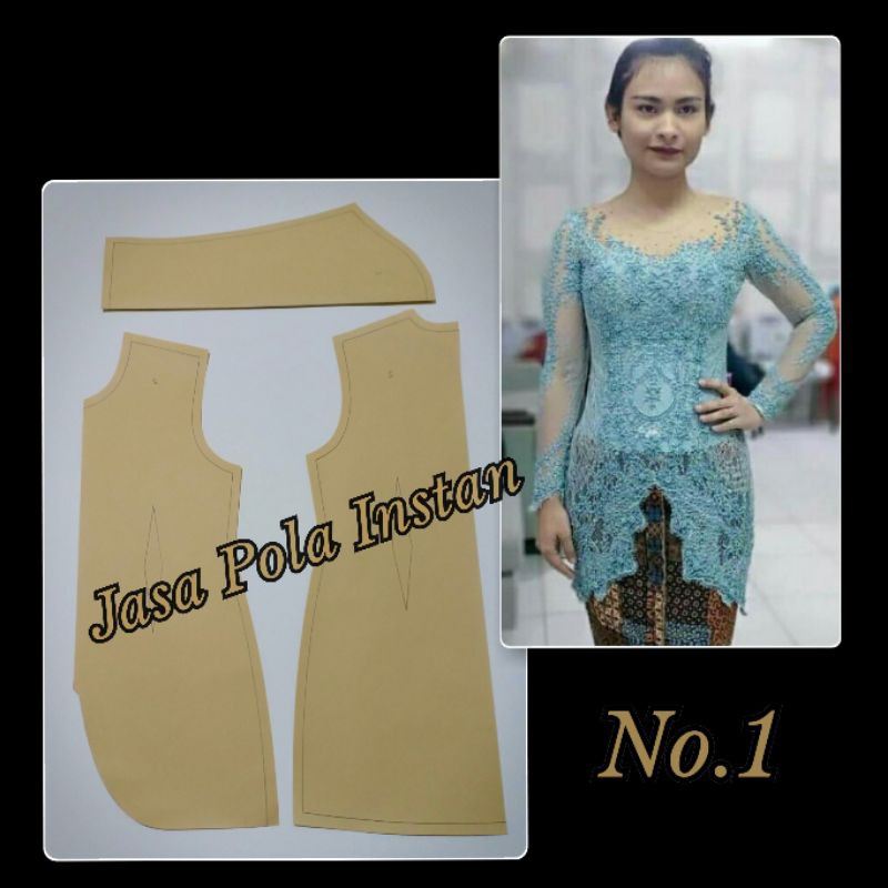 (bisa cod✓) pola kebaya modern
