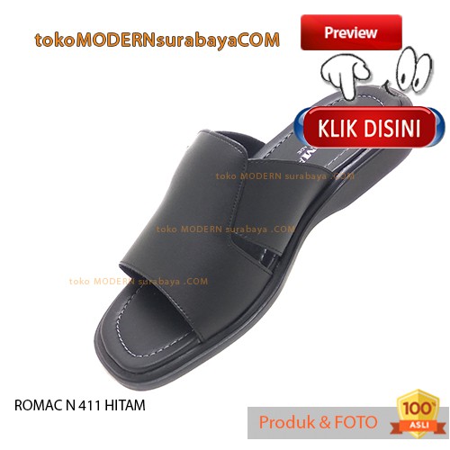 Sandal Pria Casual Slide ROMAC N 411 HITAM