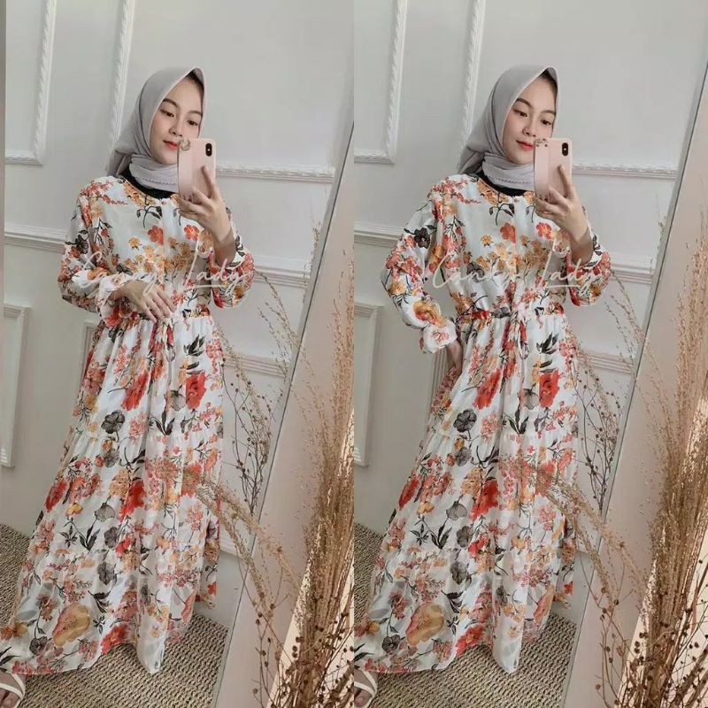 ReefaFeezaOfficial_MAXY DRESS FLORAL SYFANA GLAMOUR