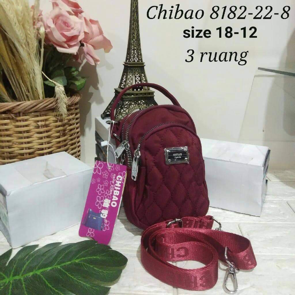 Tas selempang wanita Tas Wanita Tas Chibao 8182-22-21 bahan kanvas. Chibao Best Seller Chibao Mini Tas Chibao Mini Terbaru Bisa bayar ditempat.!!!!