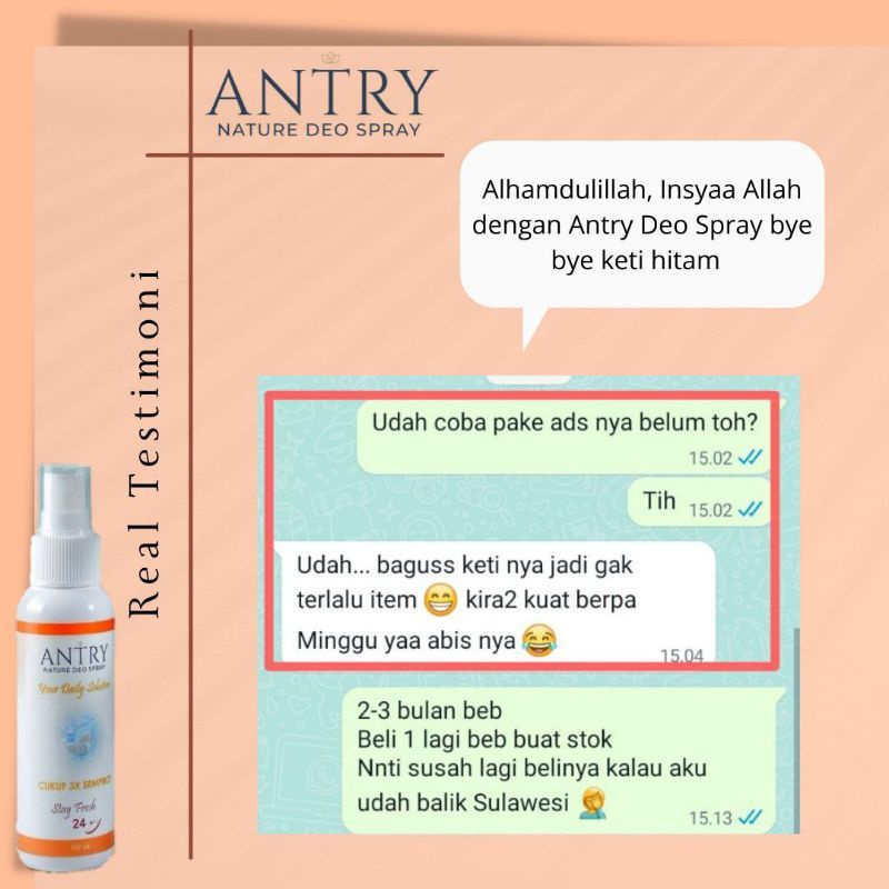 [COD] Deodorant Spray ketiak/ Menghilangkan Bau Badan/