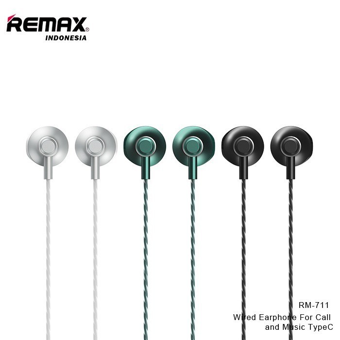 Remax Type-C Wired Earphone For Calls and Music RM-711a