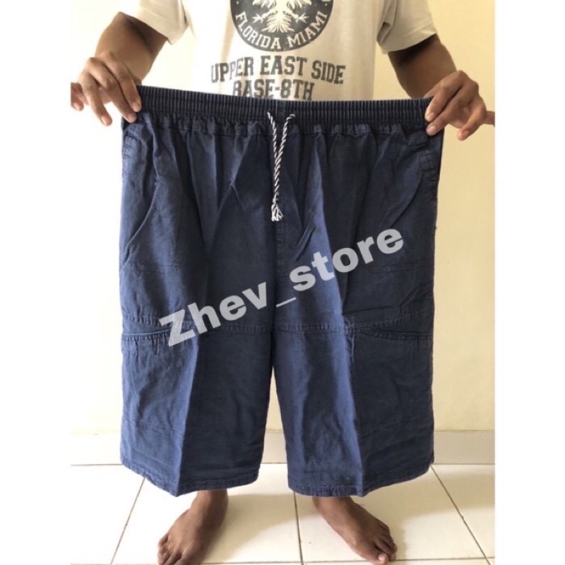 Celana pendek pria cargo XXXXL BIGSIZE JUMBO