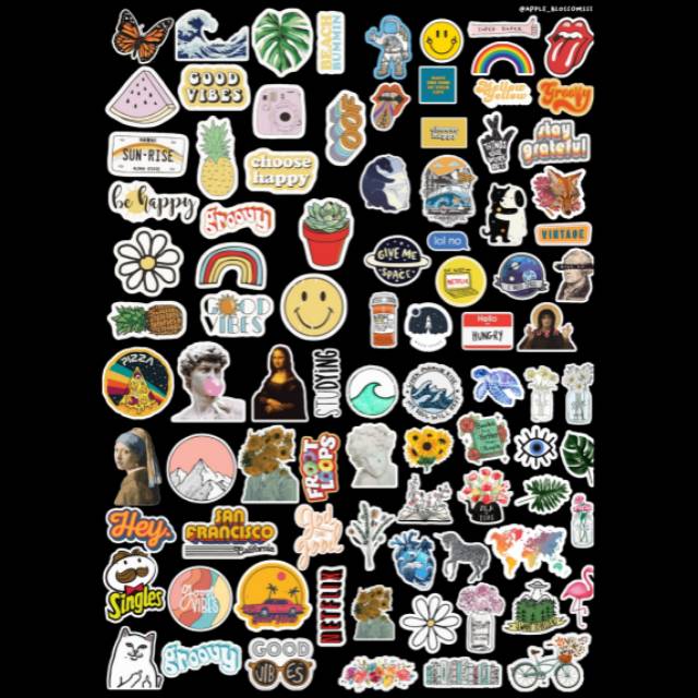 

A3 aesthetic sticker / tahan air / BACA DEKSRIPSI