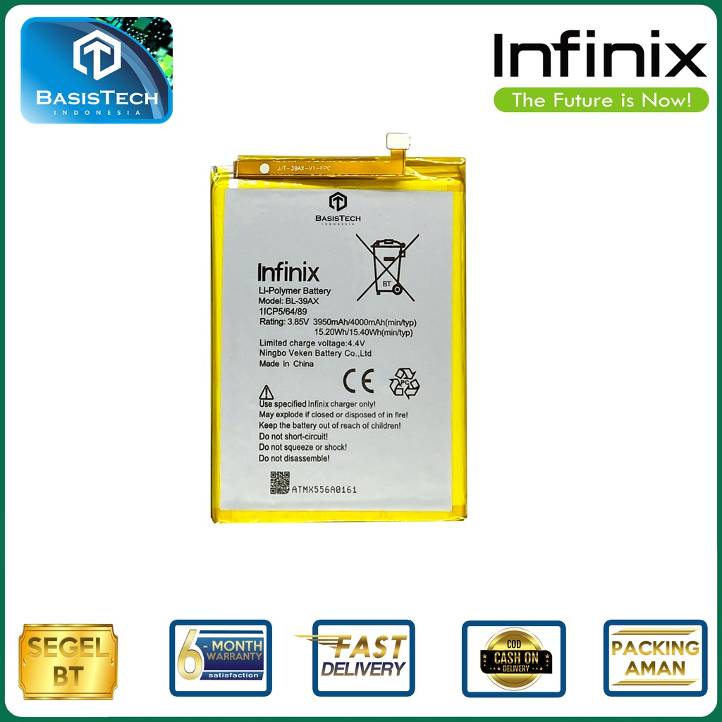 BATERAI INFINIX HOT 4 PRO X556 - INFINIX HOT 4 X557 - BL-39AX - ORI99