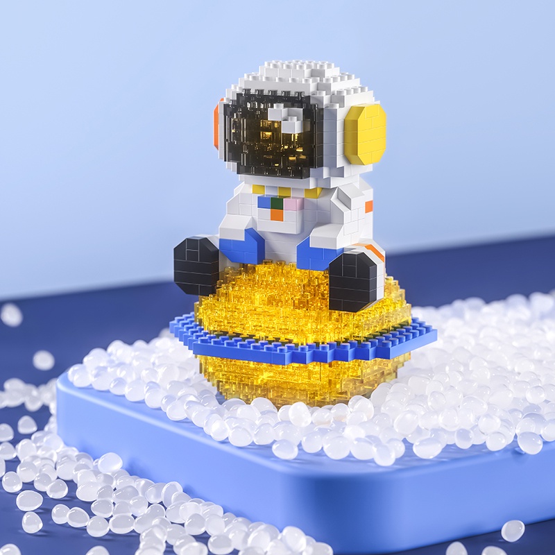 Nano Block Astronaut Model Diy Balok Mainan Anak Mainan Balok Susun Mainan Edukasi Anak