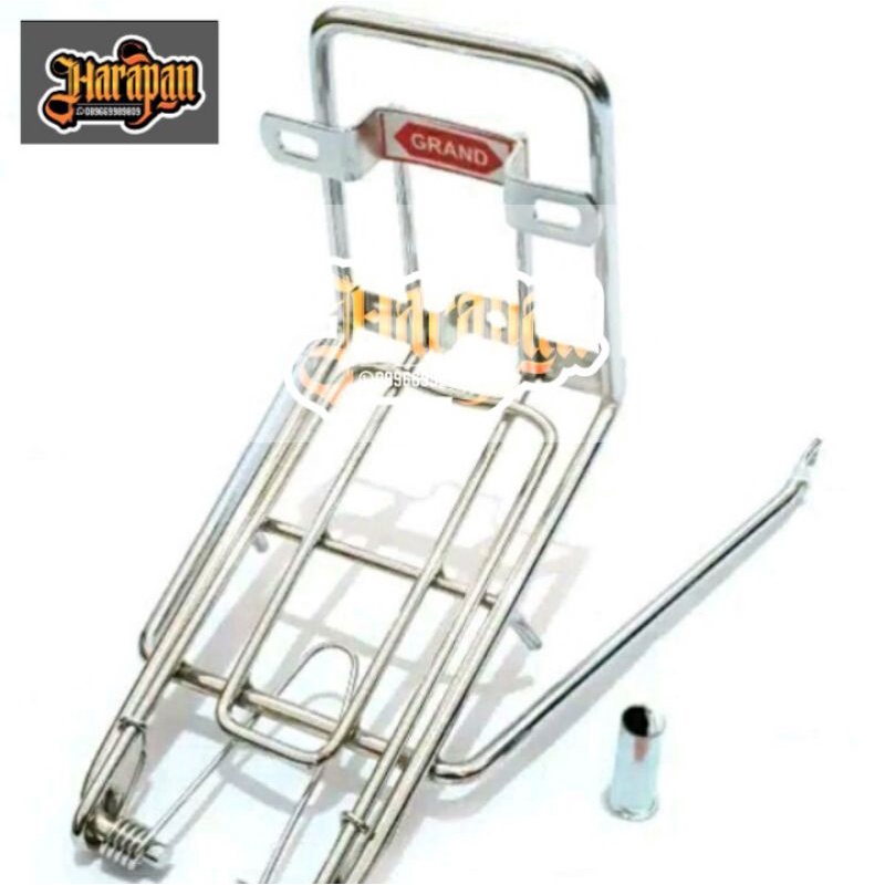 rak bagasi depan Honda Astrea grand impresa legenda 2 bulus tak depan jepit Honda grand