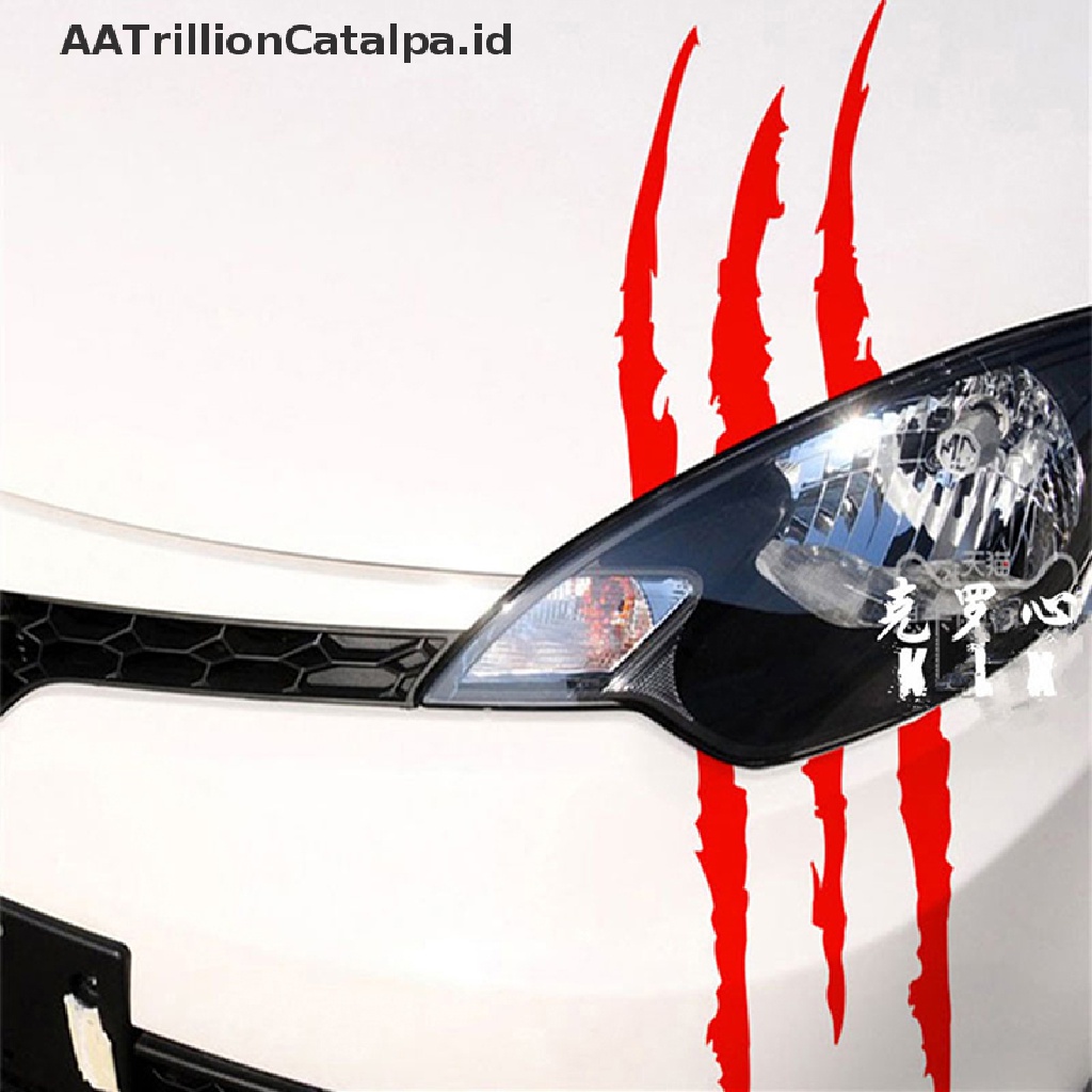 Aa Stiker Reflektif Motif Cakar Monster Trillioncatalpa Untuk Lampu Depan Mobil