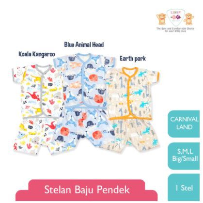 LIBBY - SETELAN BAJU BAYI LENGAN PENDEK LIBBY CARNIVAL LAND SERIES - BAJU BAYI NEWBORN LIBBY