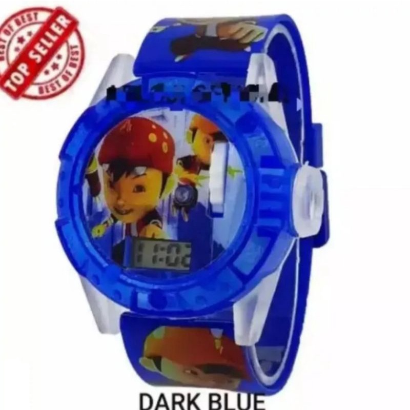 Boboiboy Jam Tangan Anak Laki-laki Jam Tangan Laser Dan Musik Melodi