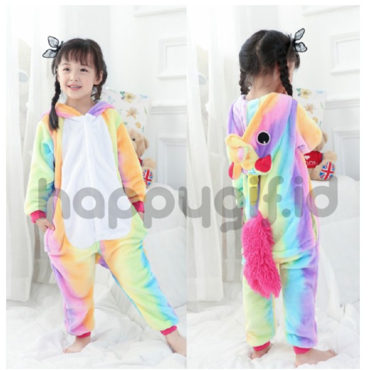 BAJU KOSTUM ONESIE PIYAMA ANAK KID UNICORN 1 NEW!