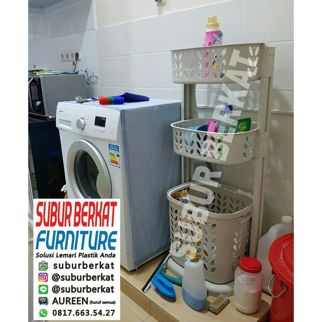 Rak Portable serbaguna / Keranjang Laundry / Laundry Basket Rovega