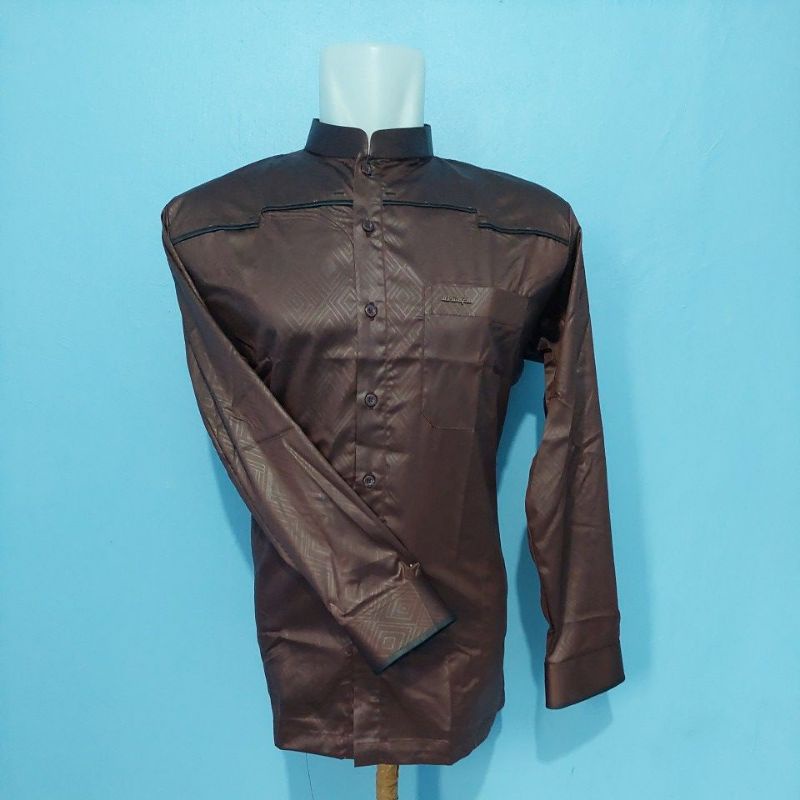 koko sultan al wafa/baju muslim al wafa/medium gold embos/al wafa embos