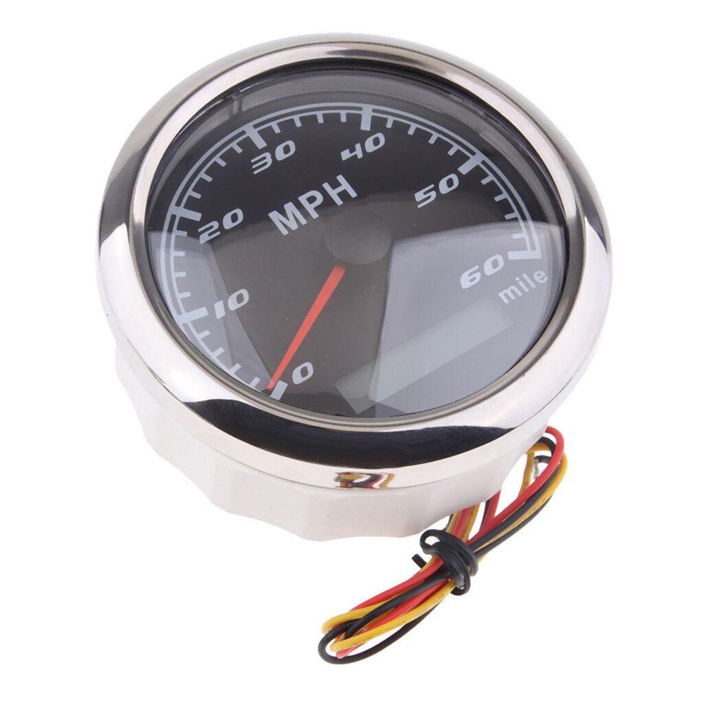 Populer Speedometer Gauge Retrofit 85mm Anti Air 60 MHP Mobil RV Boat