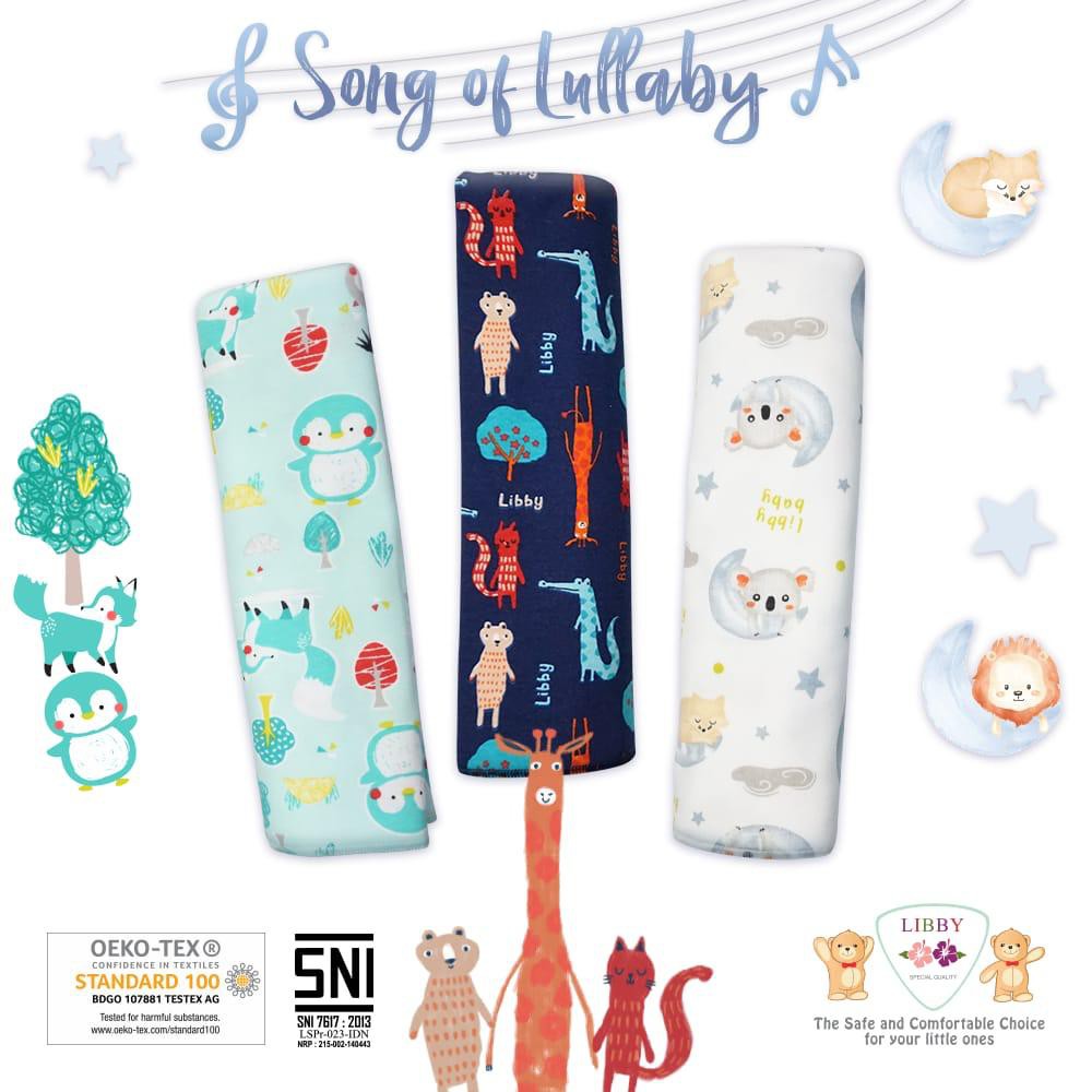 Libby Baby Bedong Bayi Kaos- 3Pcs Kain Bedong Bayi Libby Lembut