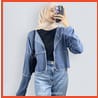 Asvy Contrast Cardigan Outer RIB - BAJU KEKINIAN TERMURAH