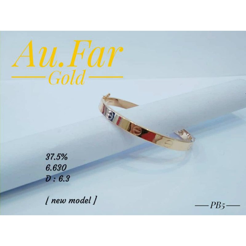 Fashion Aksesoris Wanita Perhiasan Gelang Emas Cartier Kadar 375 - Aufar Gold