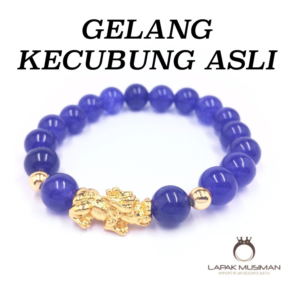 [Bayar di Tempat] GELANG BATU KECUBUNG ASLI NATURAL KOMBINASI PIXIU