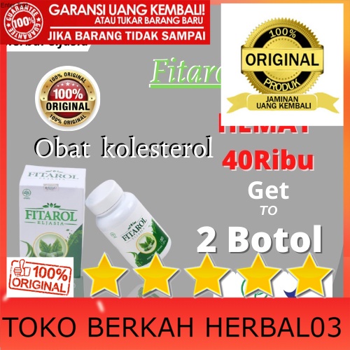 100% ASLI Fitarol Eljasia Obat kolesterol
