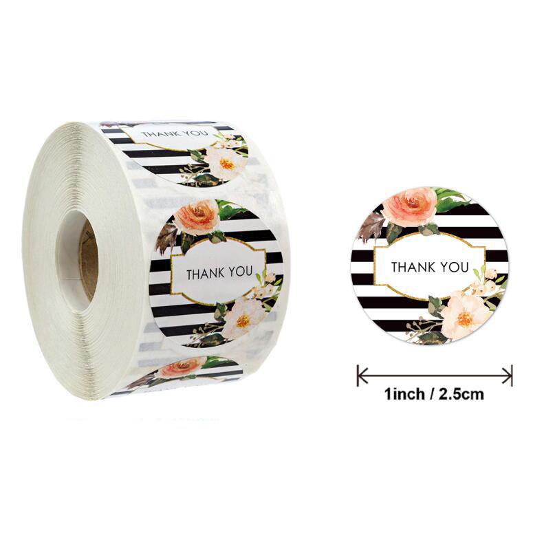 500pcs Gift Sealing Stickers Thank You for Your Love Design Scrapbook Diary Stickers Holiday Birthday Party Gift Decoration Sticker-F