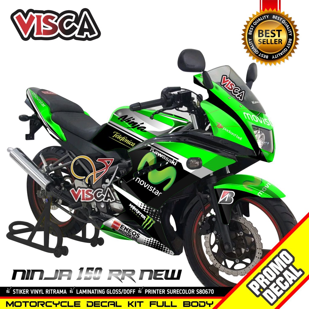 Decal Ninja 150 rr  Stiker Ninja 150 rr  Striping Ninja 150 rr  Sticker Ninja 150 rr  Full Body moti