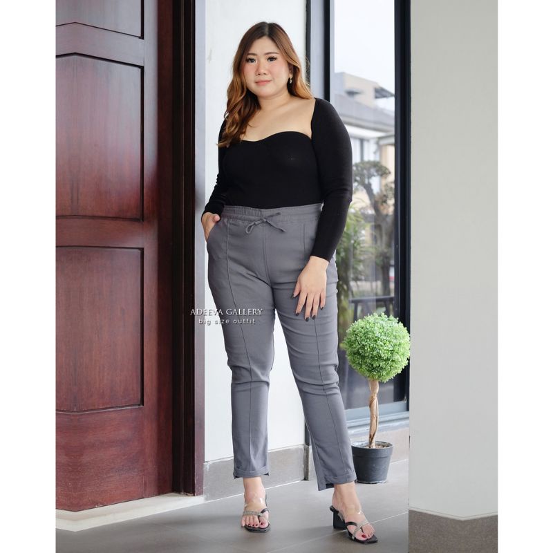 CELANA BAGGY PANTS WANITA JUMBO BIG SIZE CELANA BAHAN CELANA KERJA WANITA KANTOR BAWAHAN PEREMPUAN