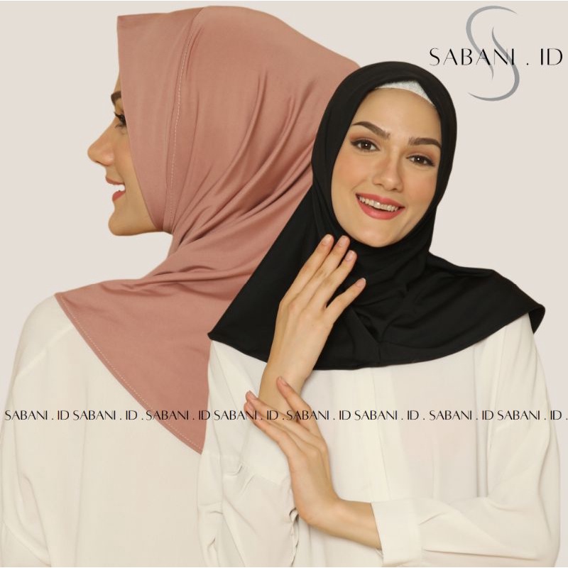 Hijab Sport Jersey Lubang Telinga | Hijab Sport New Normal Series | Hijab Instan |Hijab Olahraga | Kerudung Olahraga | Bergo Instan-5